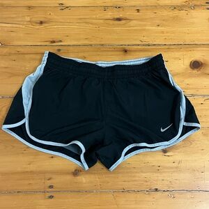 Nike Women's Black and Gray Athletic Shorts